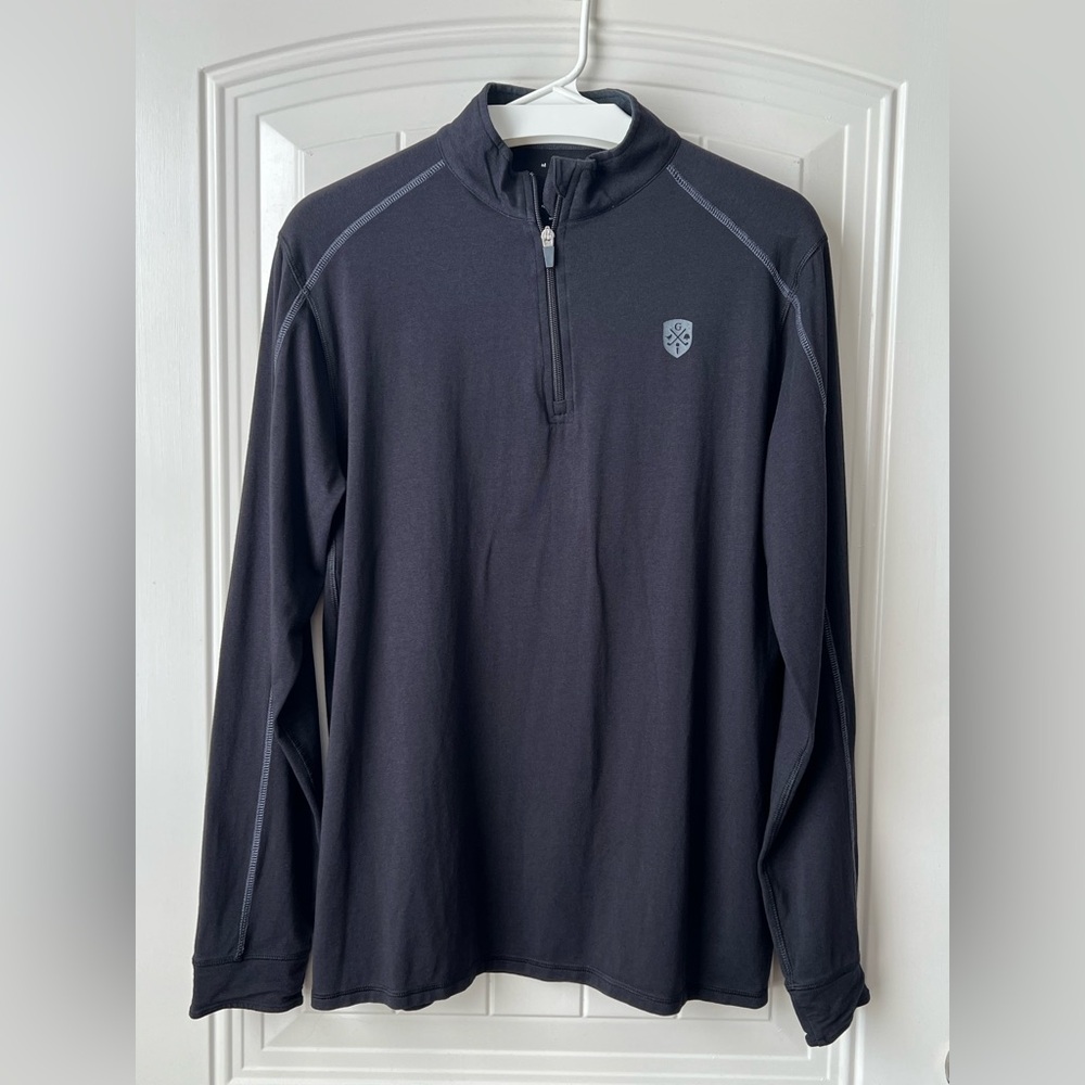 tasc Performance Bamboo Lightweight Quarter Zip Golf Black Size M - Picture 4 of 13